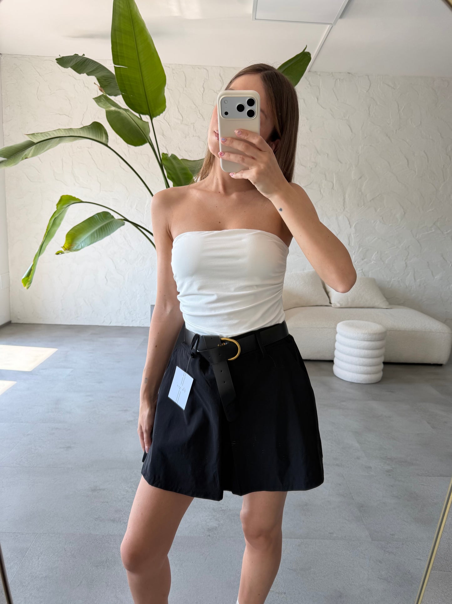 Gonna pantalone tela