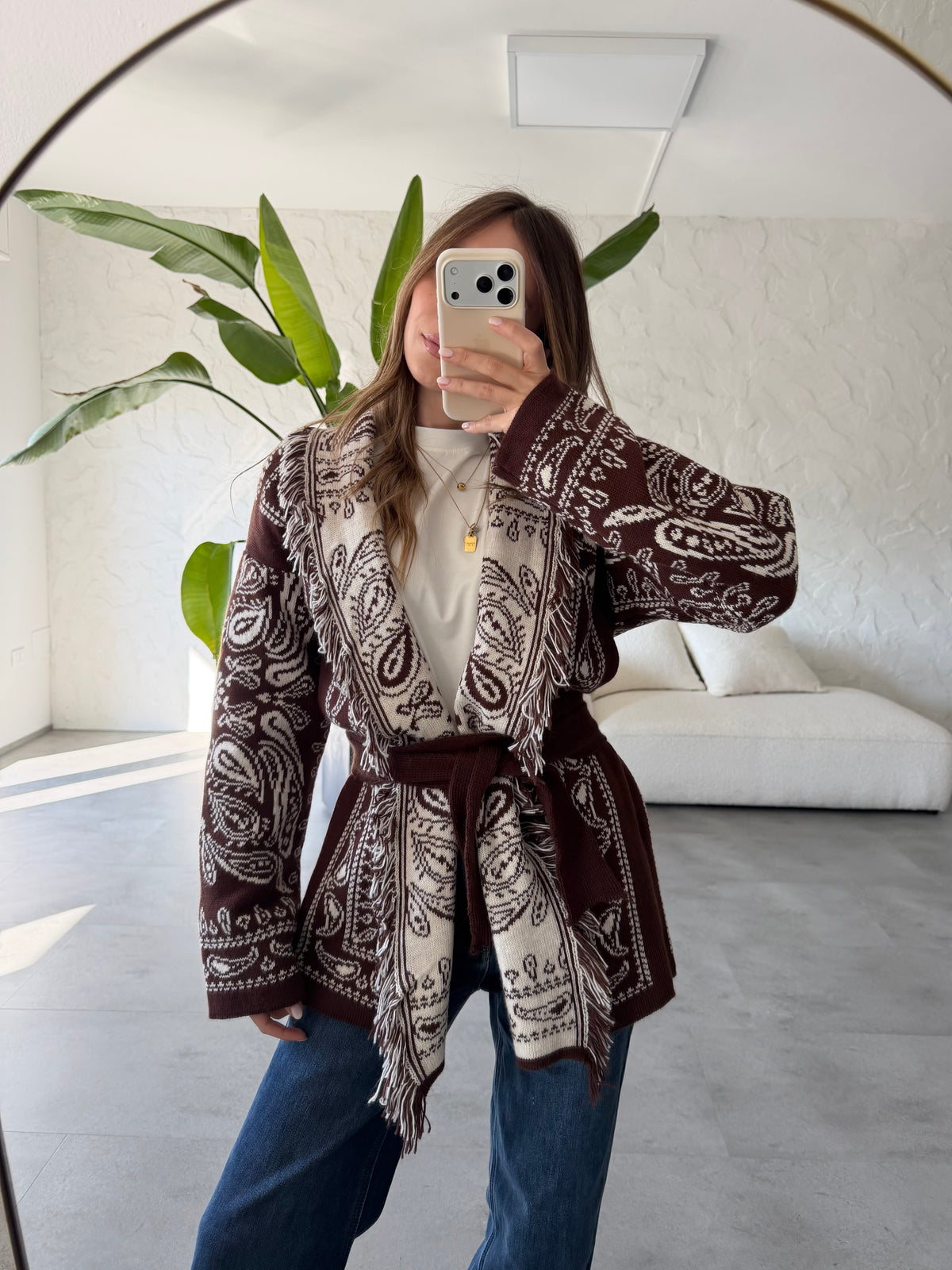 Cardigan bandana medio