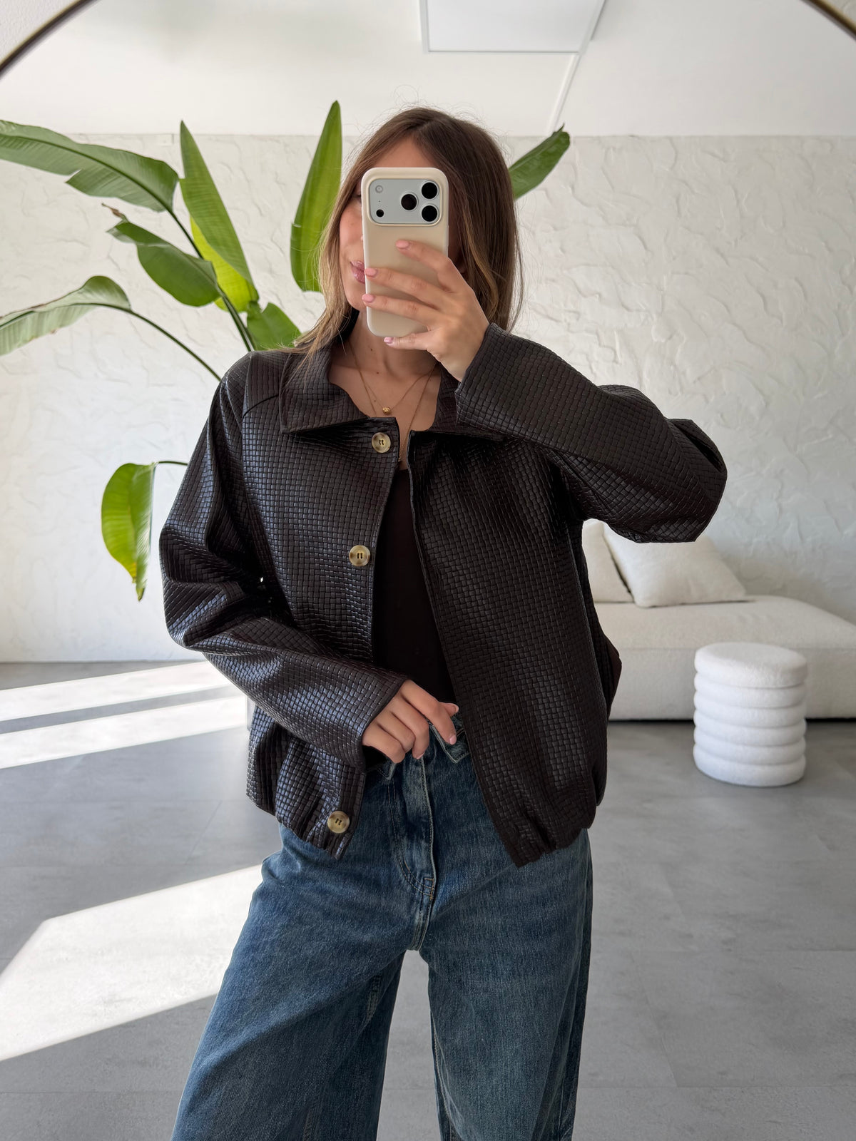 Bomber ecopelle bottega
