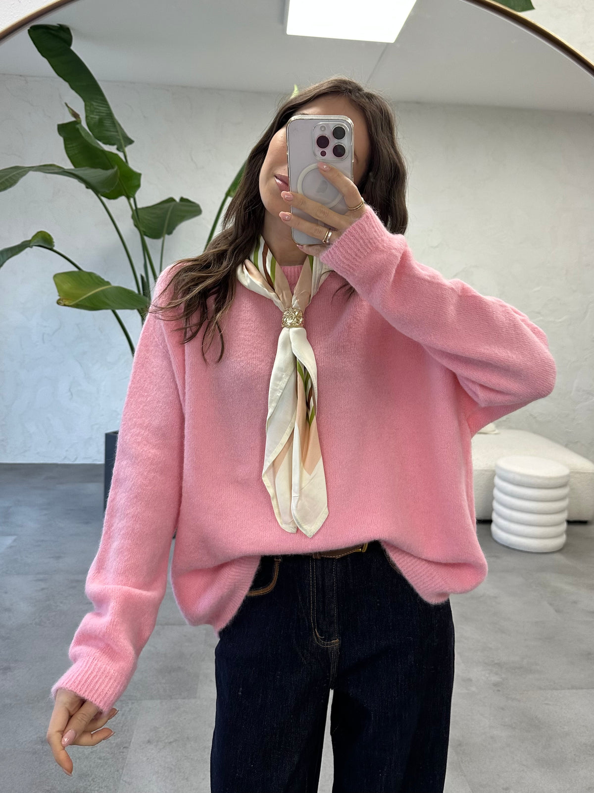 Maglione con foulard