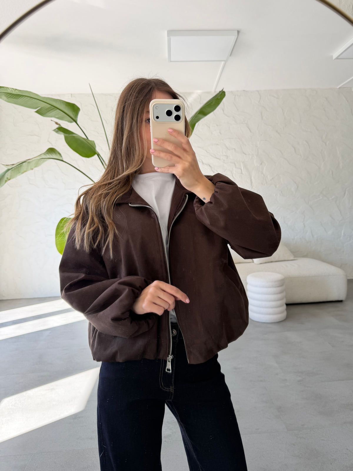 Giacca eco suede