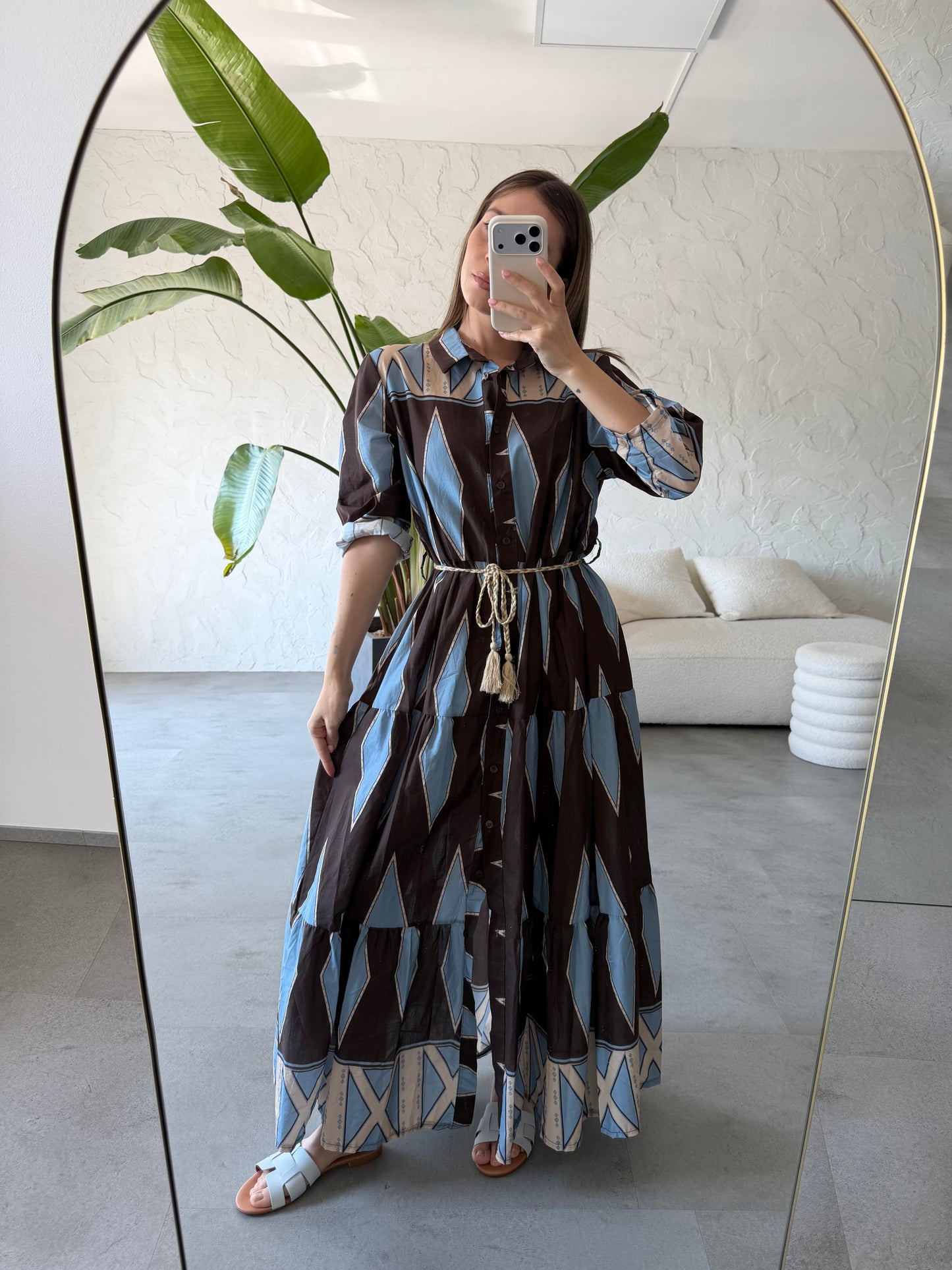 Abito lungo fantasia