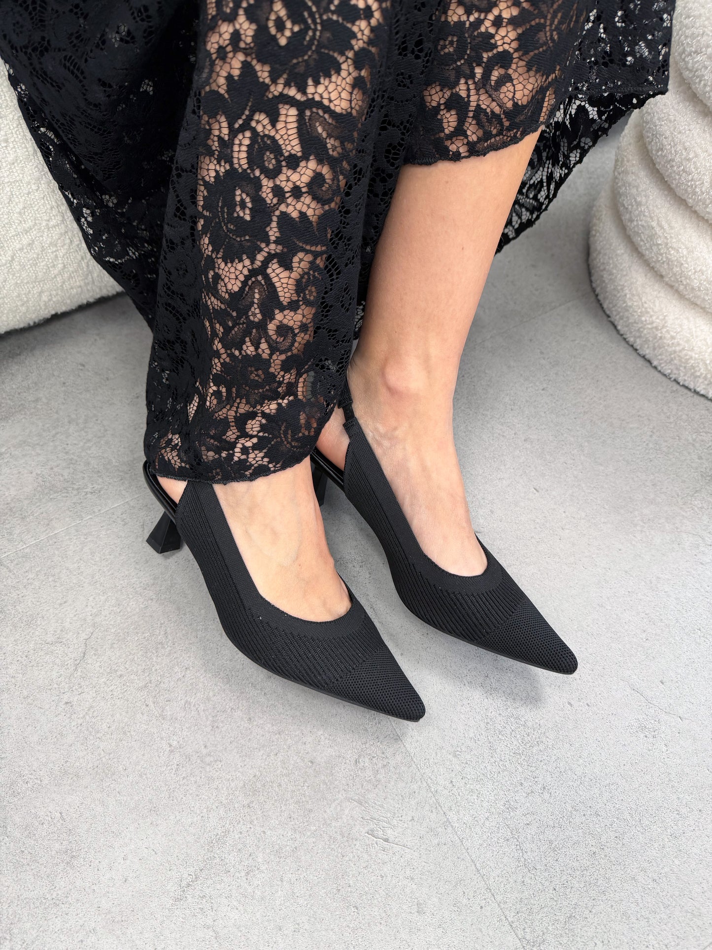 Slingback tessuto Keys
