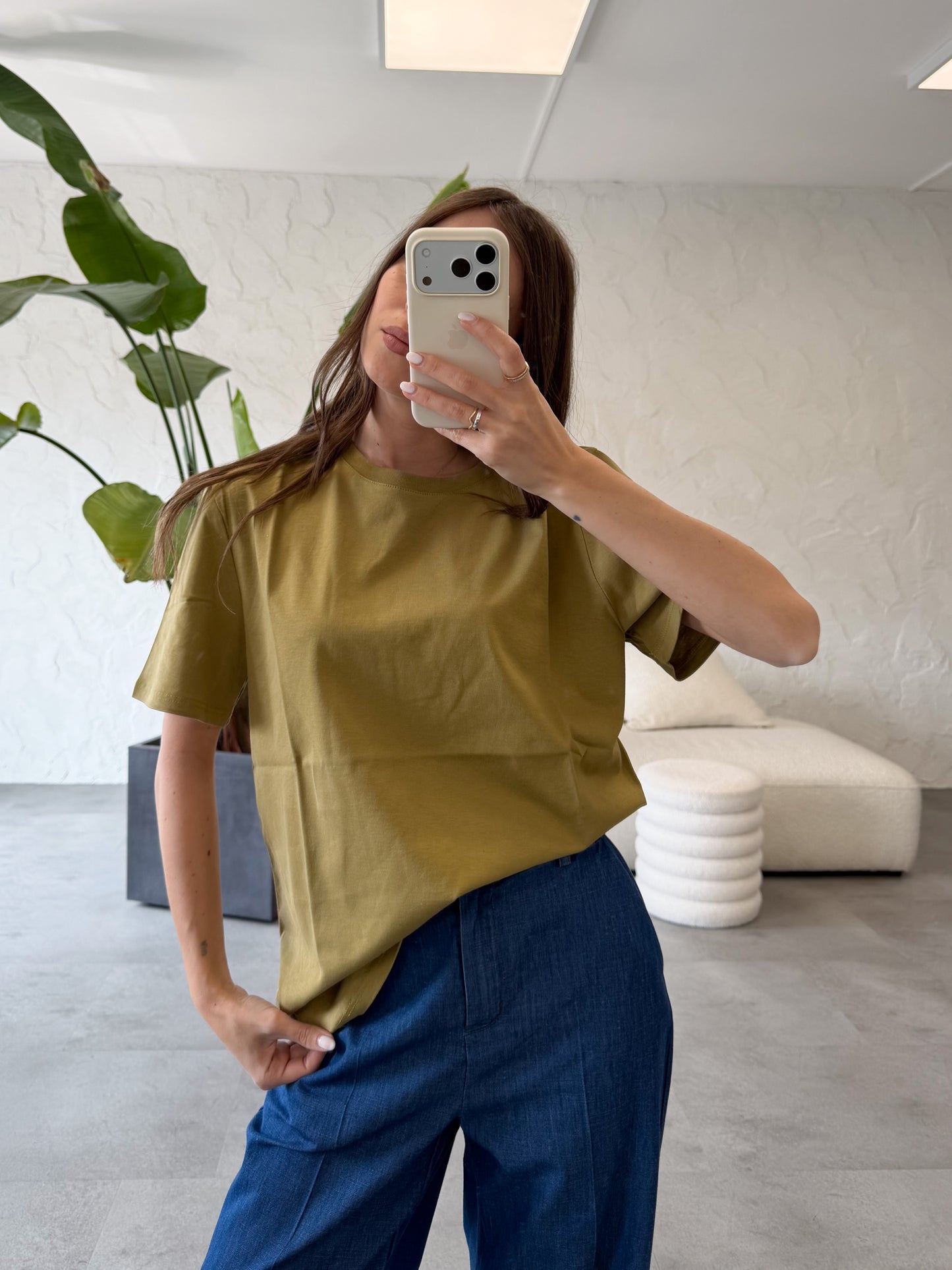 T-shirt basic over