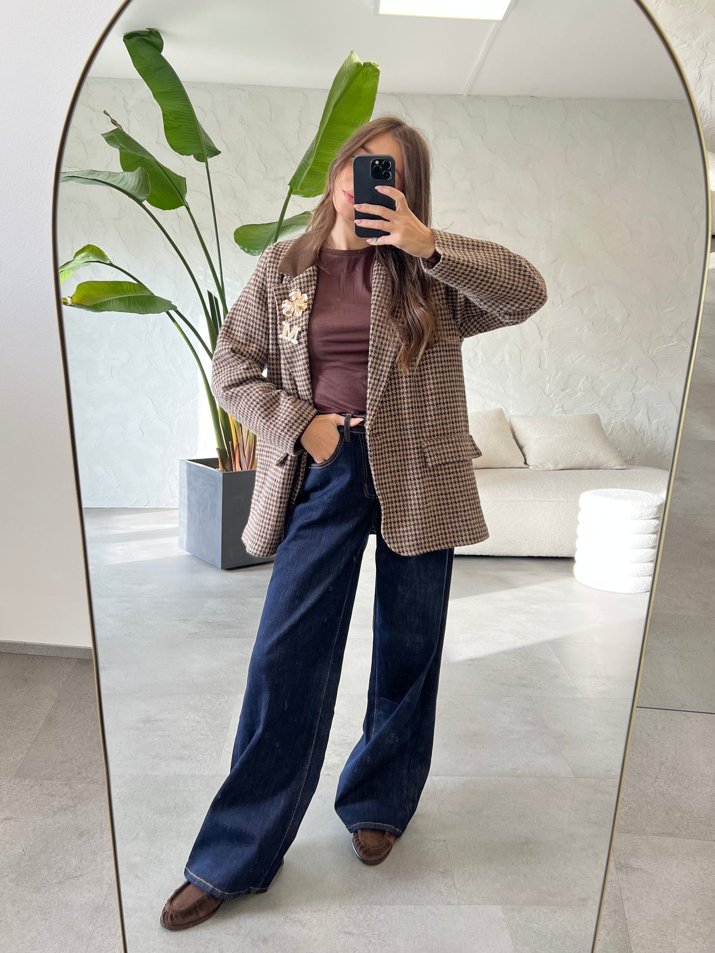 Giacca collo a contrasto