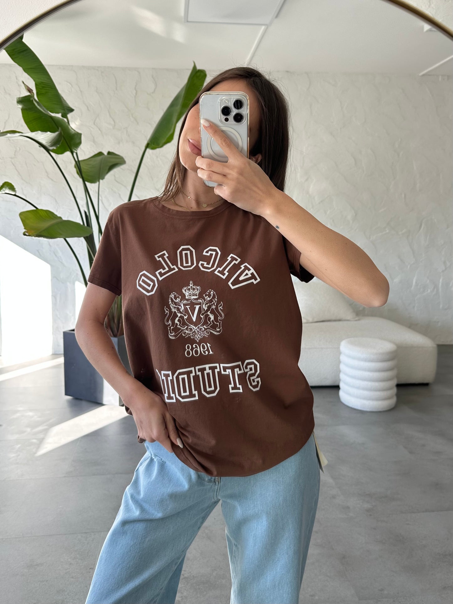 T-shirt brown Vicolo