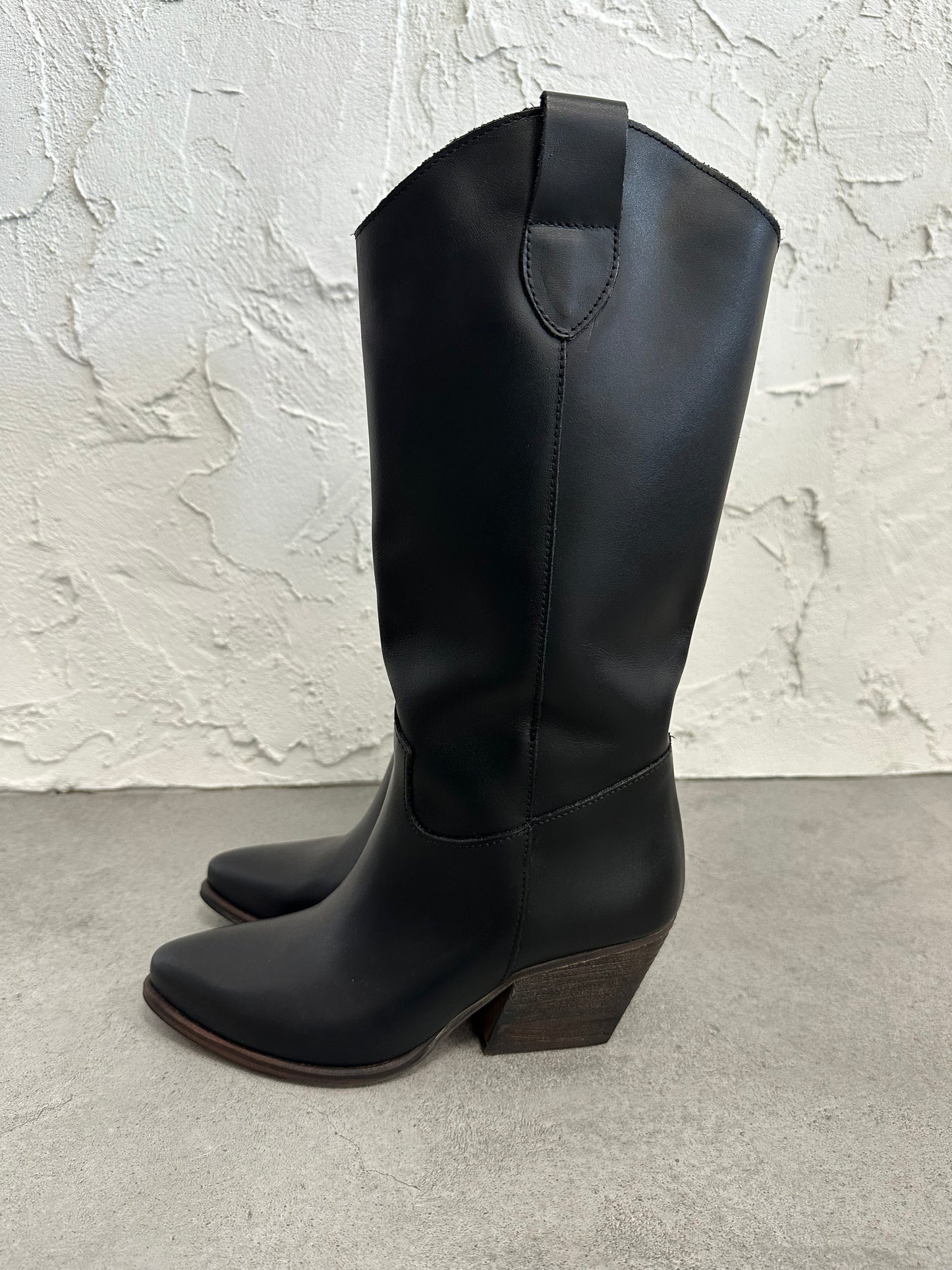 Texano pelle nero
