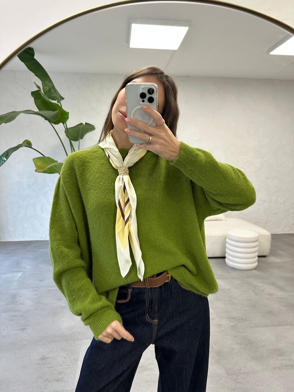 Maglione con foulard