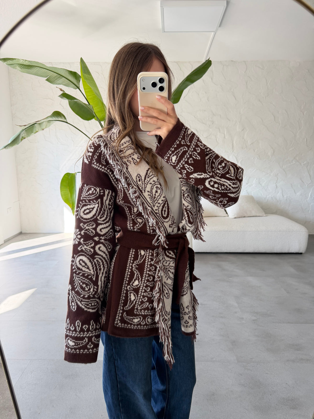 Cardigan bandana medio