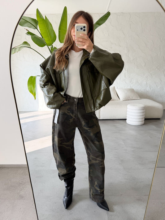 Bomber ecopelle tasche