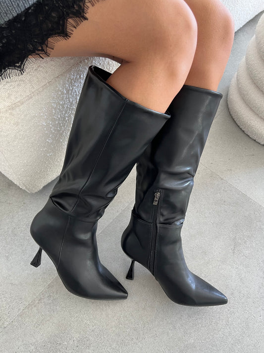 Stivale tacco rocchetto