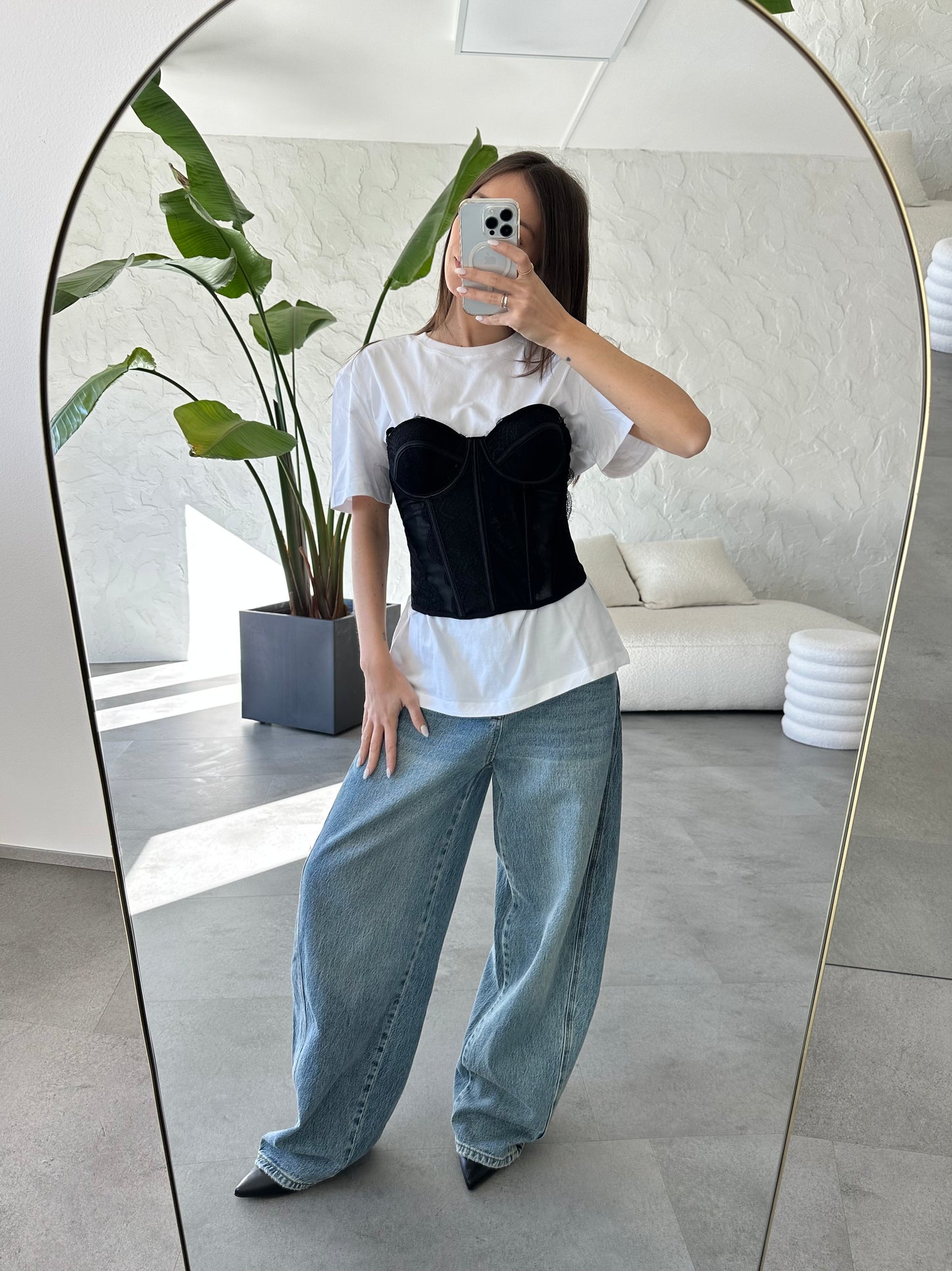 T-shirt basic over