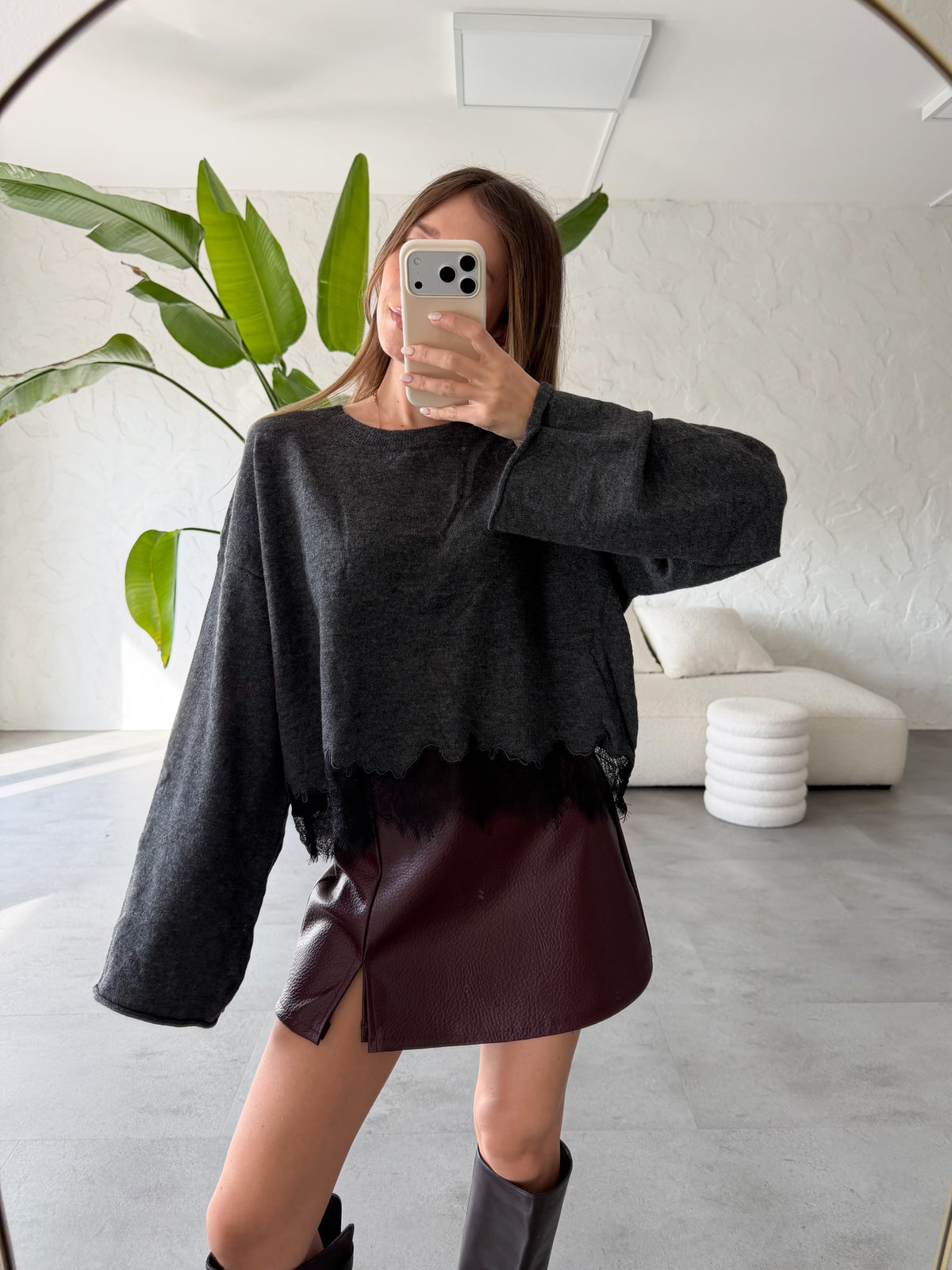 Maglione pizzo
