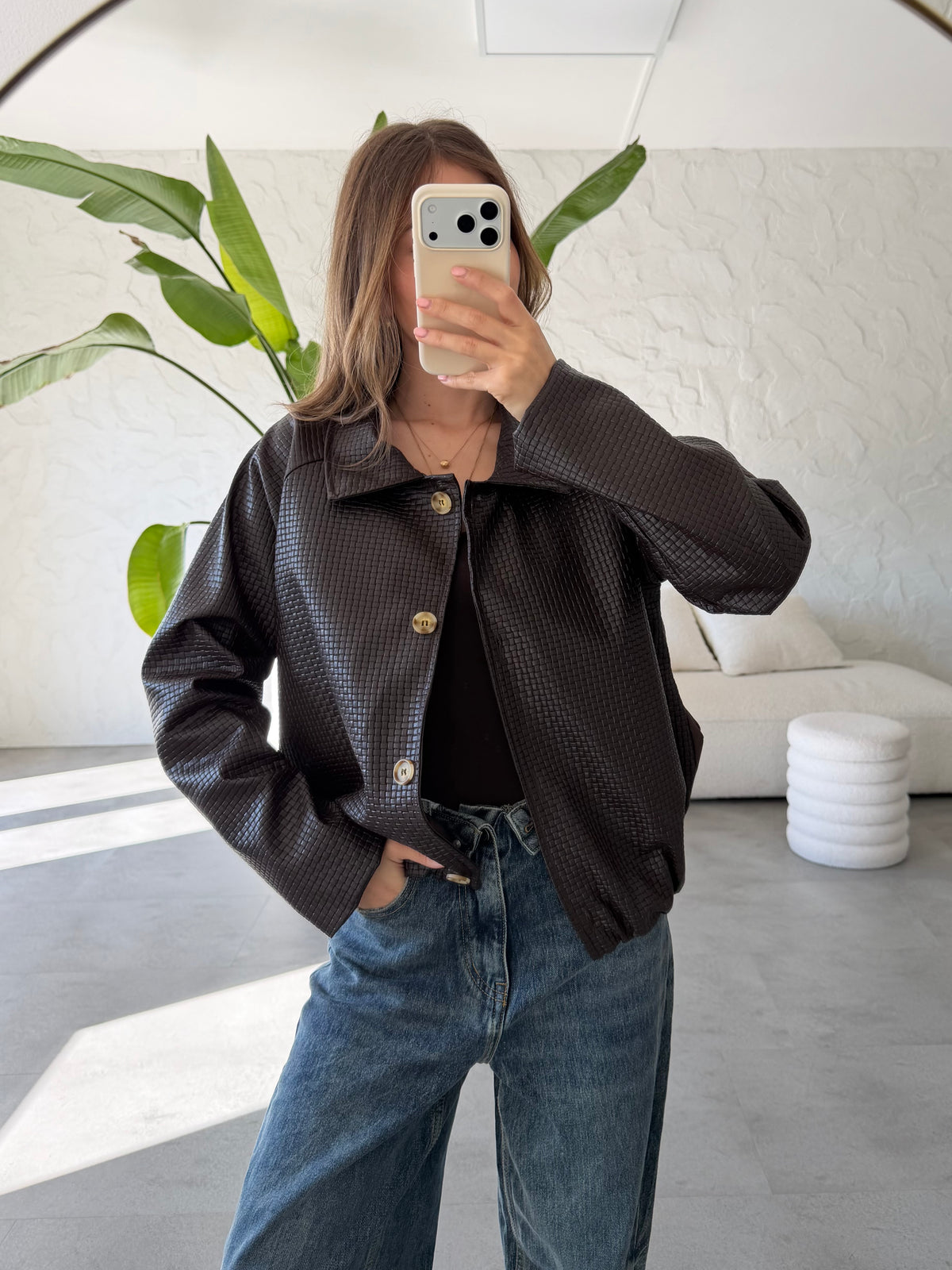 Bomber ecopelle bottega