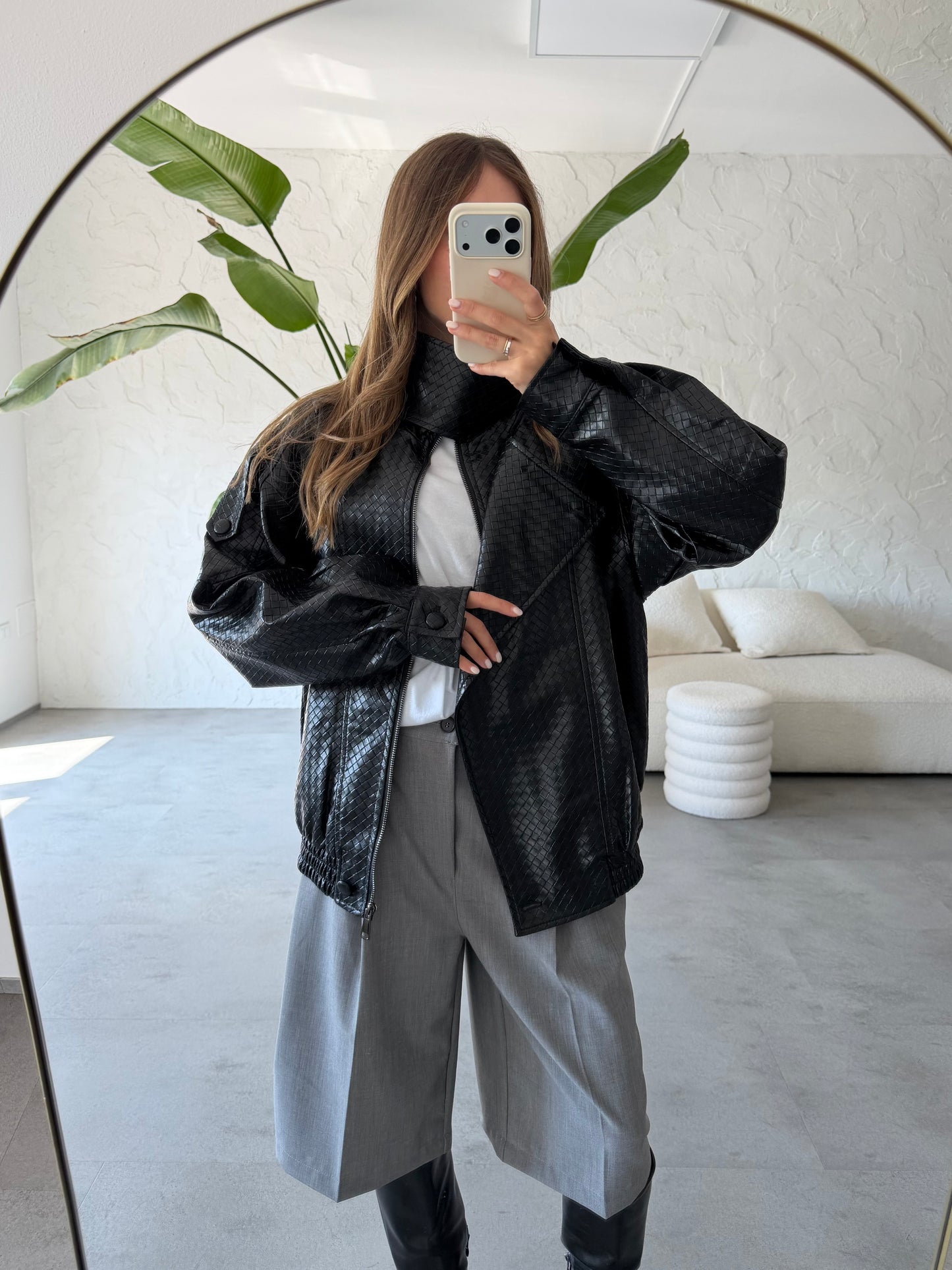 Bomber ecopelle bottega