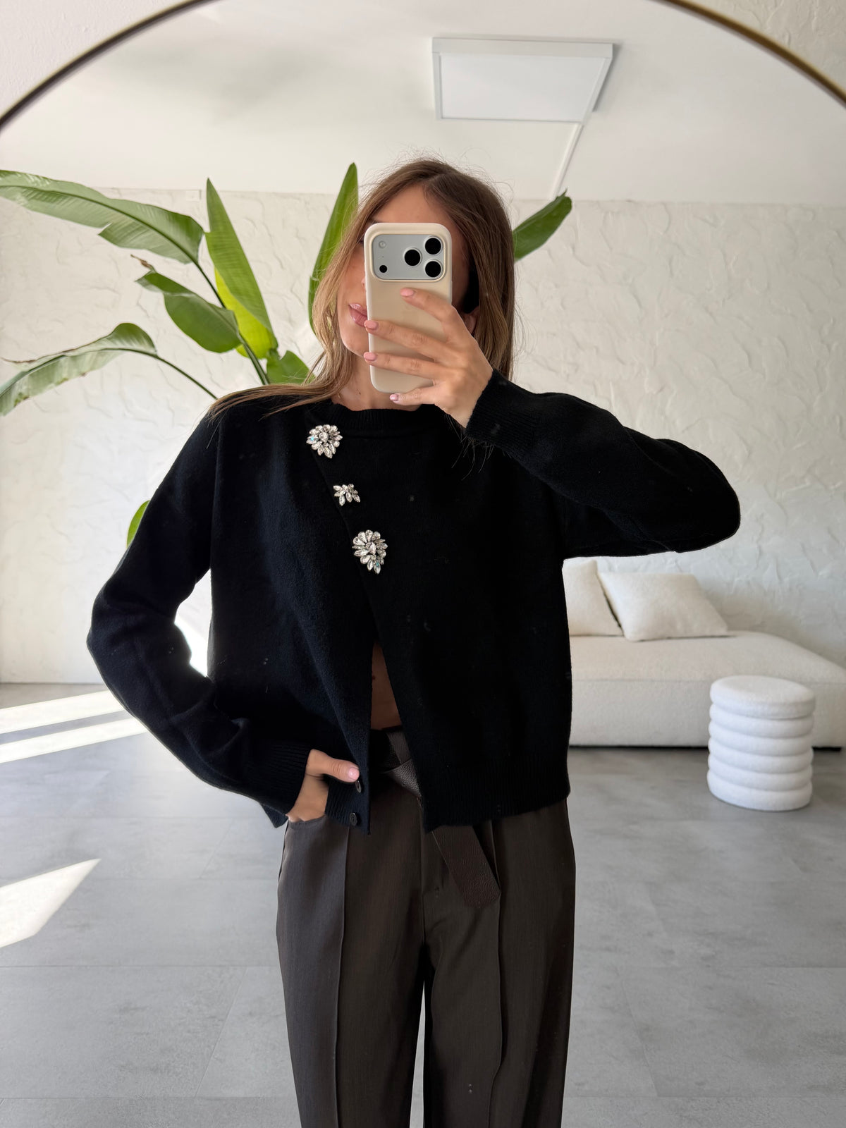 Maglione dettaglio brillanti