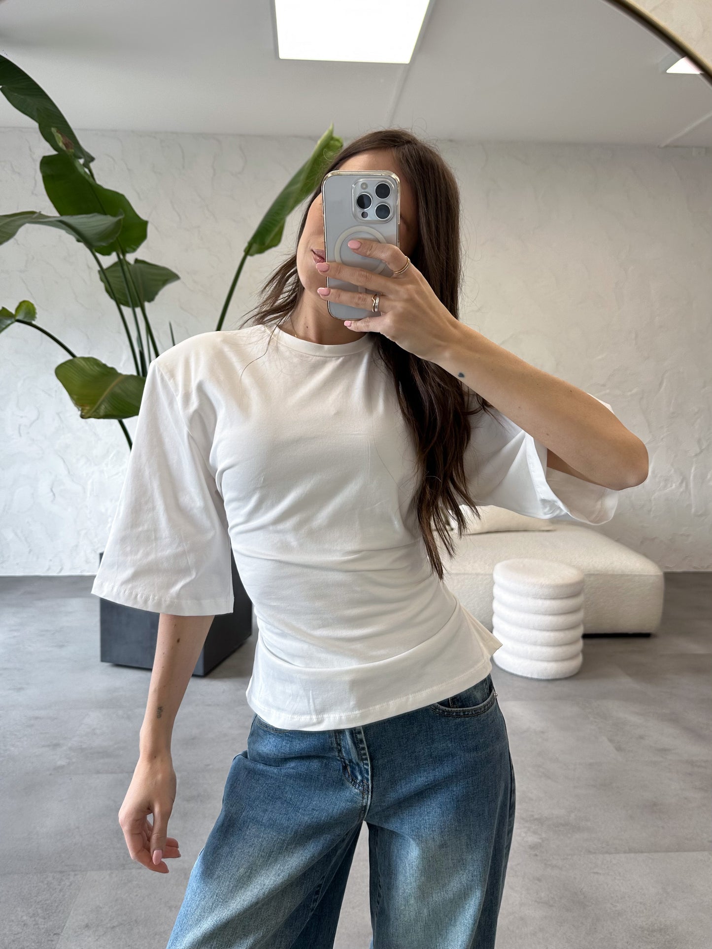 T-shirt allacciata