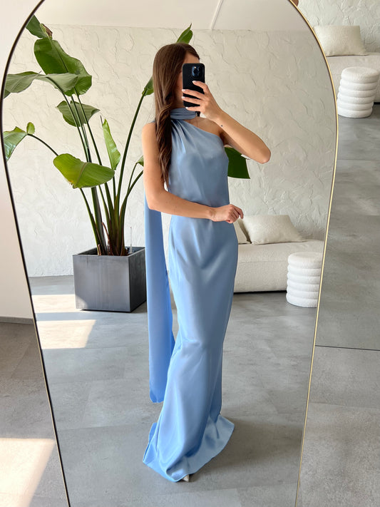 Abito fascia satin