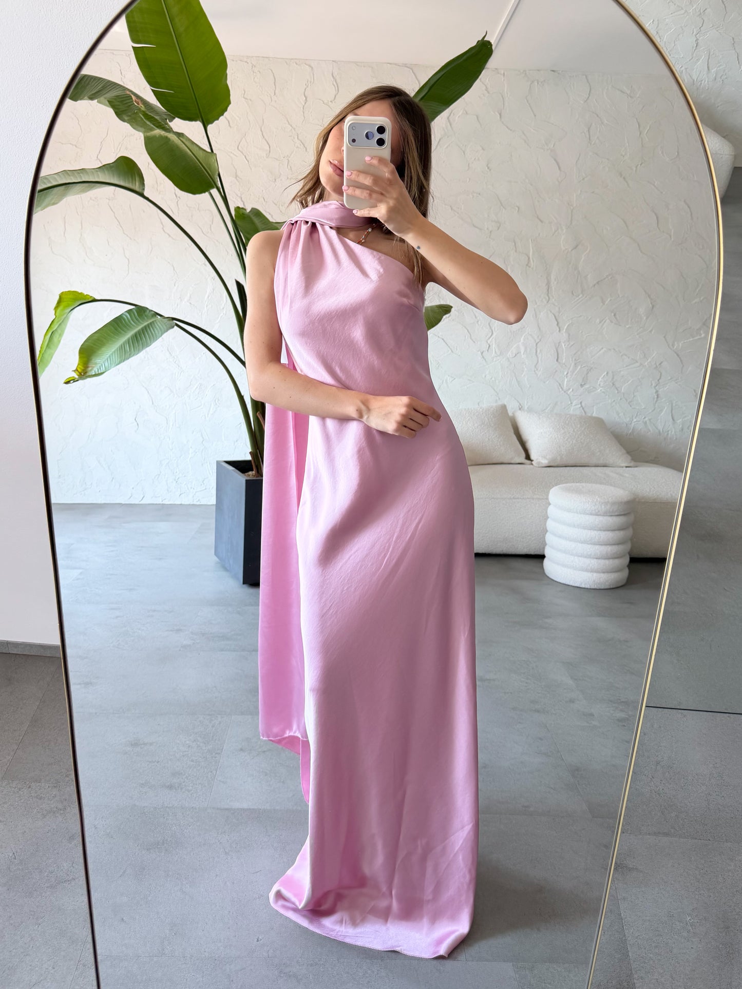 Abito fascia satin