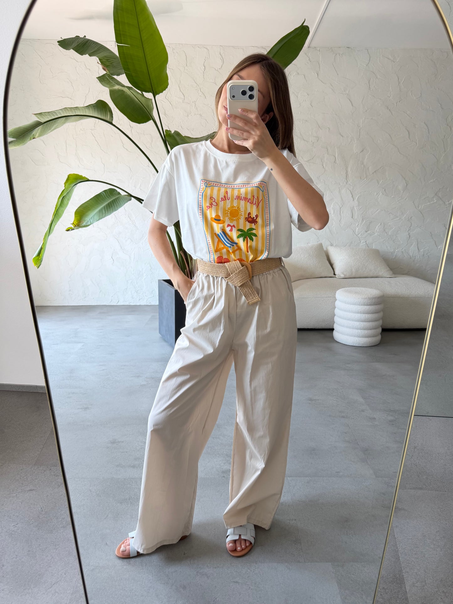 Pantalone tela cotone