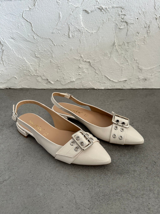 Slingback fibbia naplak Nacrèe