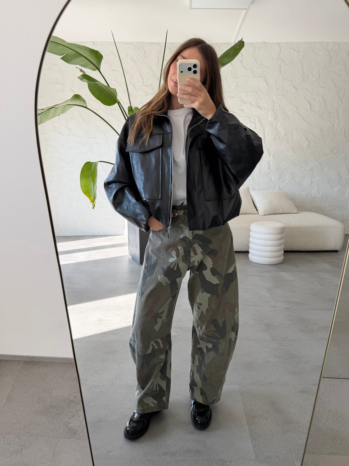 Bomber ecopelle tasche