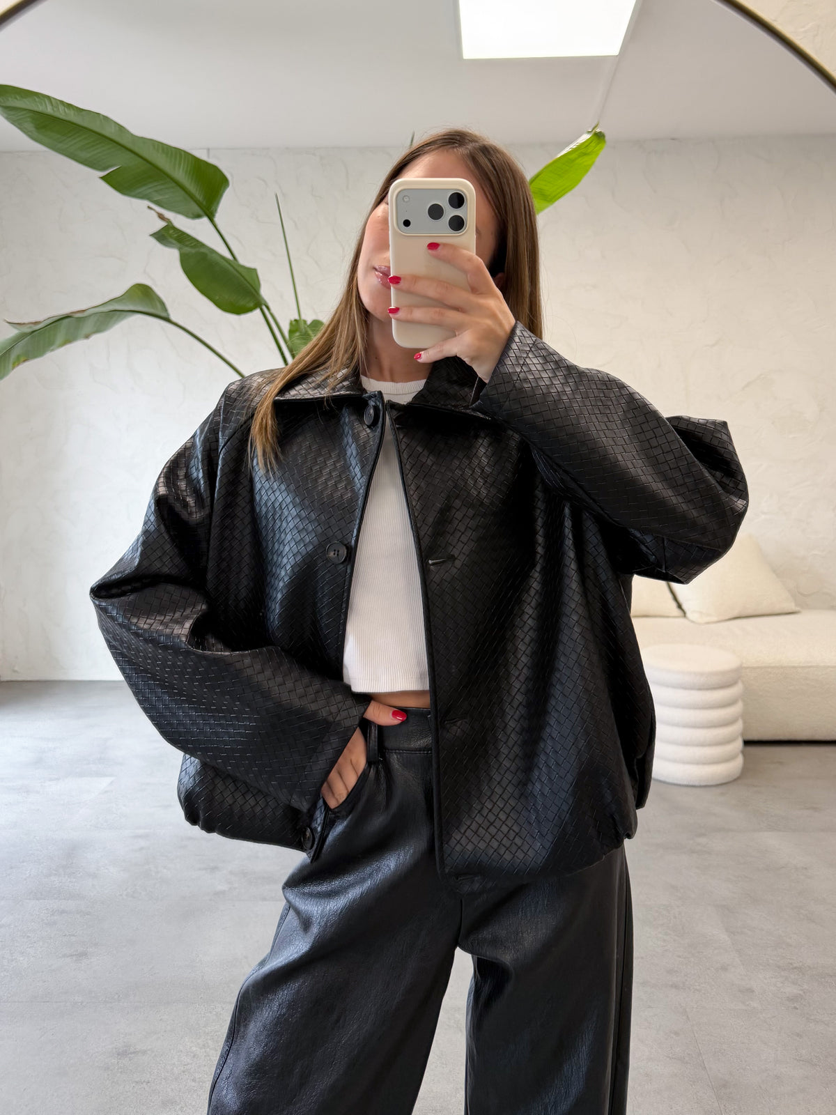 Bomber ecopelle bottega