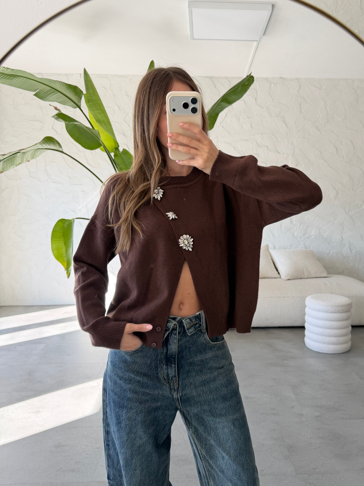 Maglione dettaglio brillanti