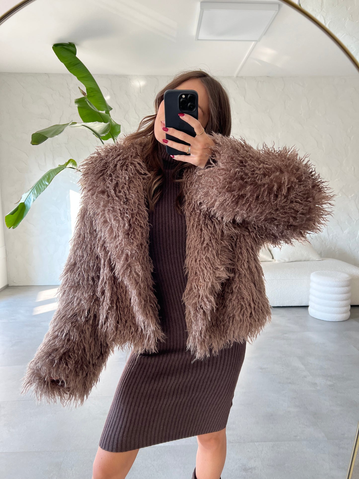 Eco pelliccia riccioli