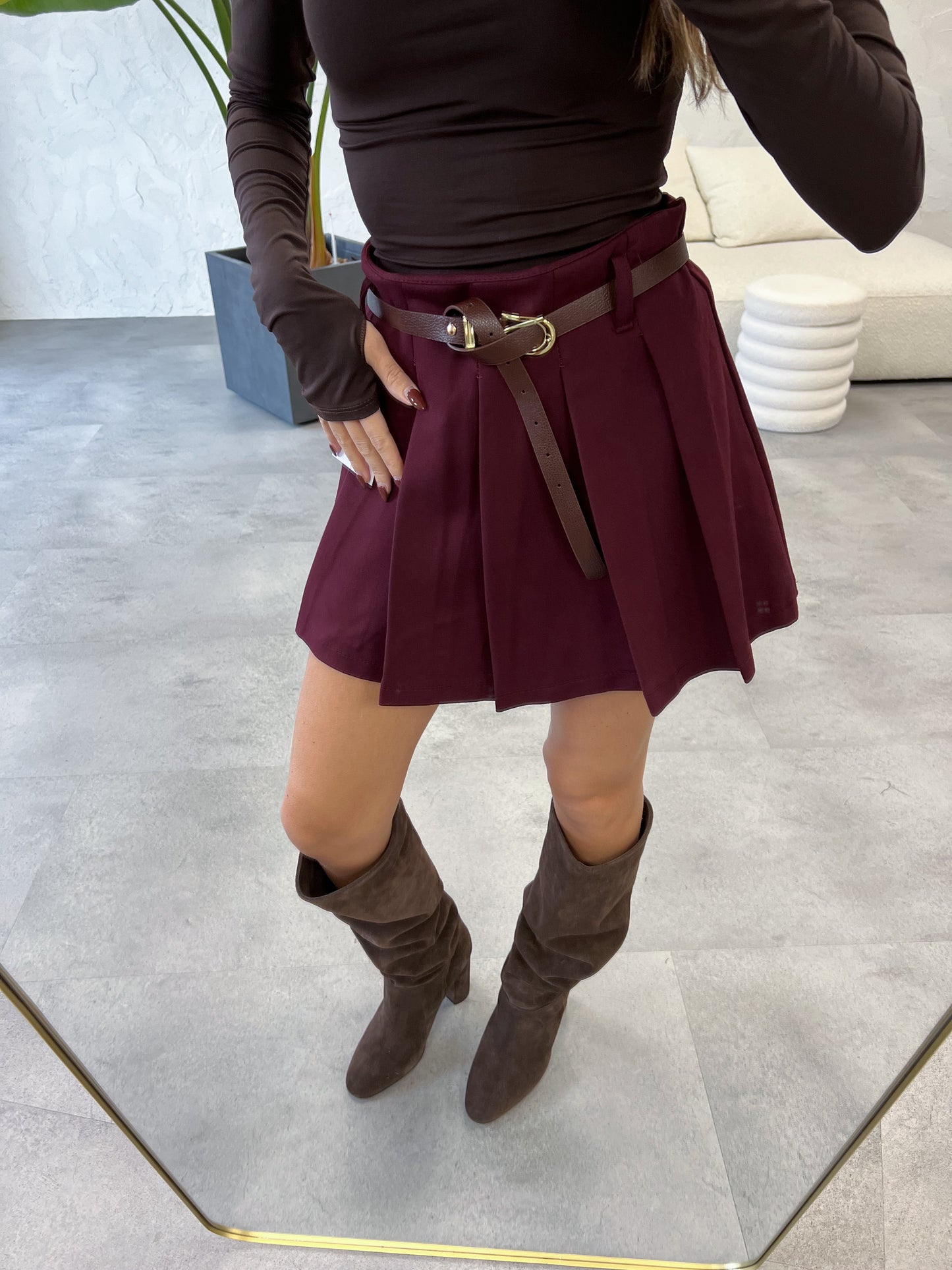 Gonna pantalone cintura