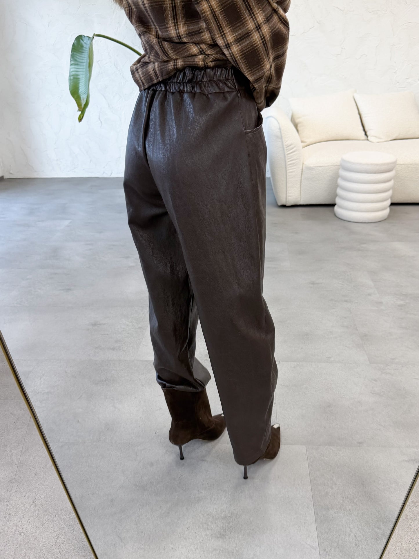 Pantalone ecopelle