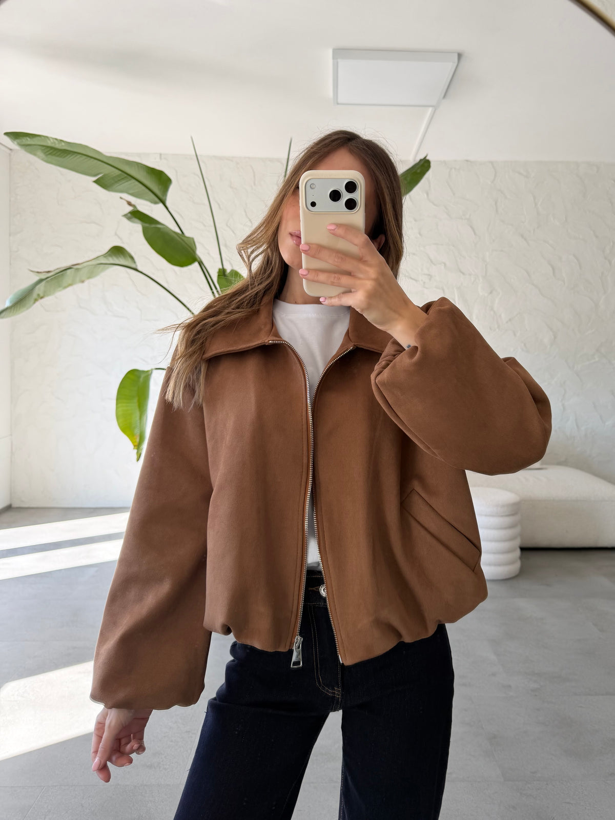 Giacca eco suede