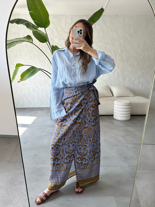 Camicia lino basic