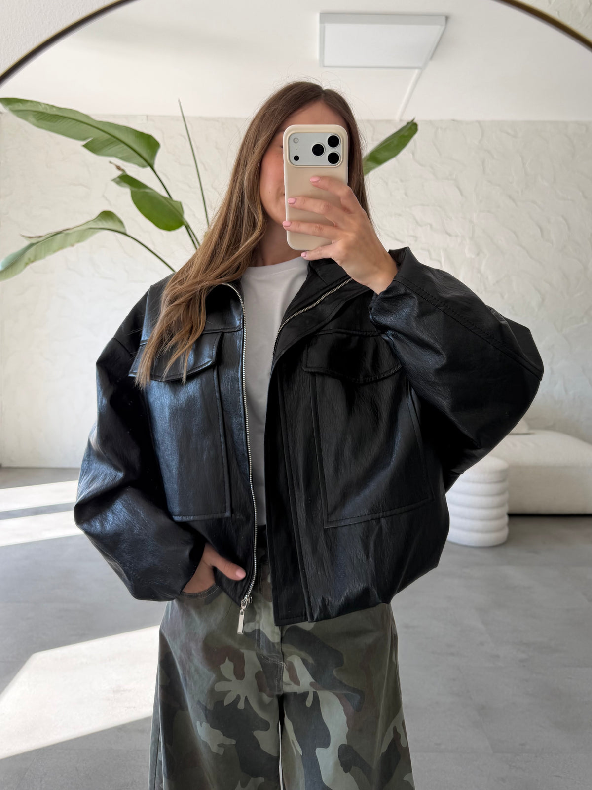 Bomber ecopelle tasche