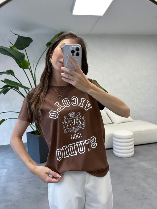 T-shirt brown Vicolo