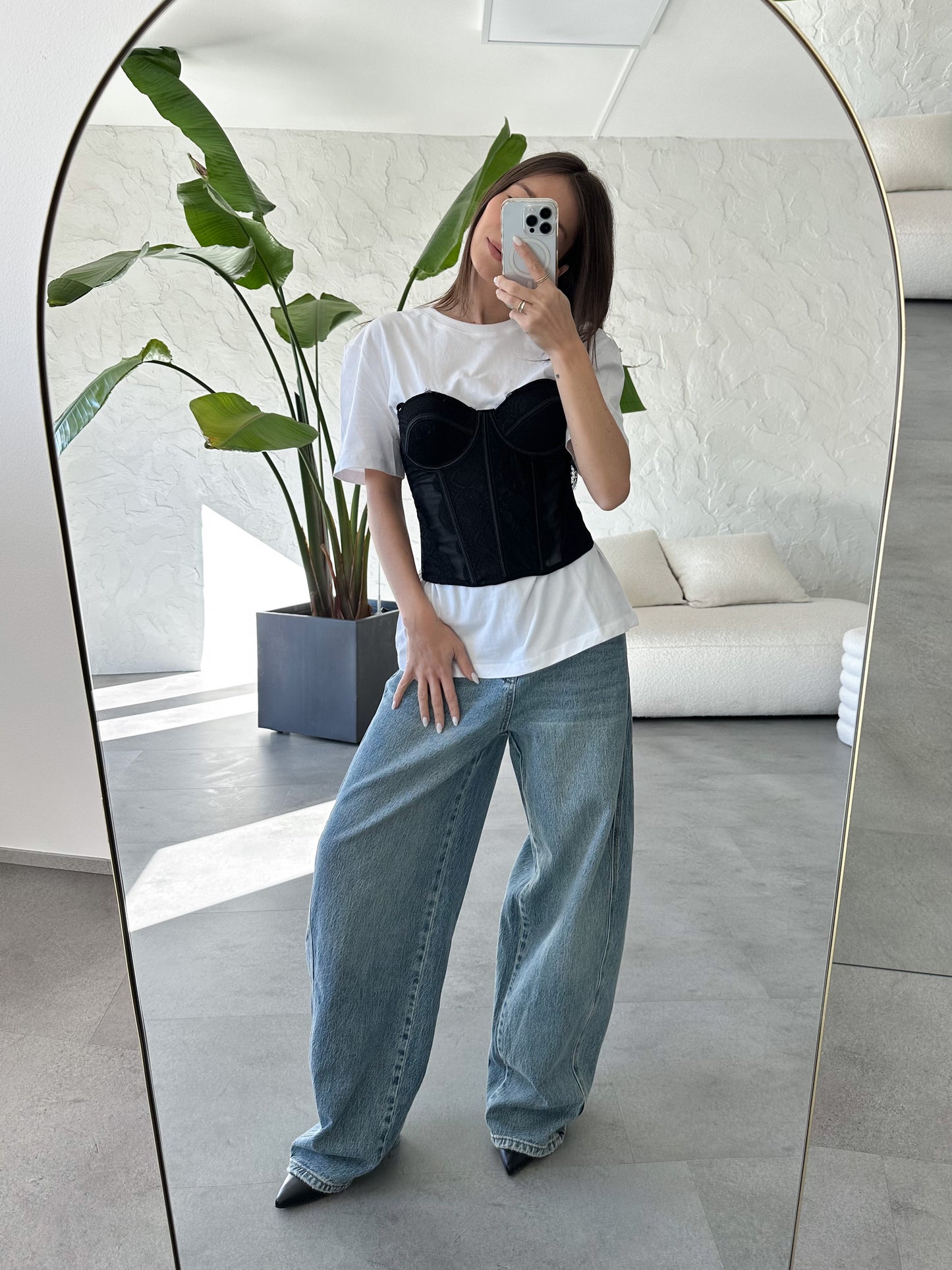 T-shirt basic over