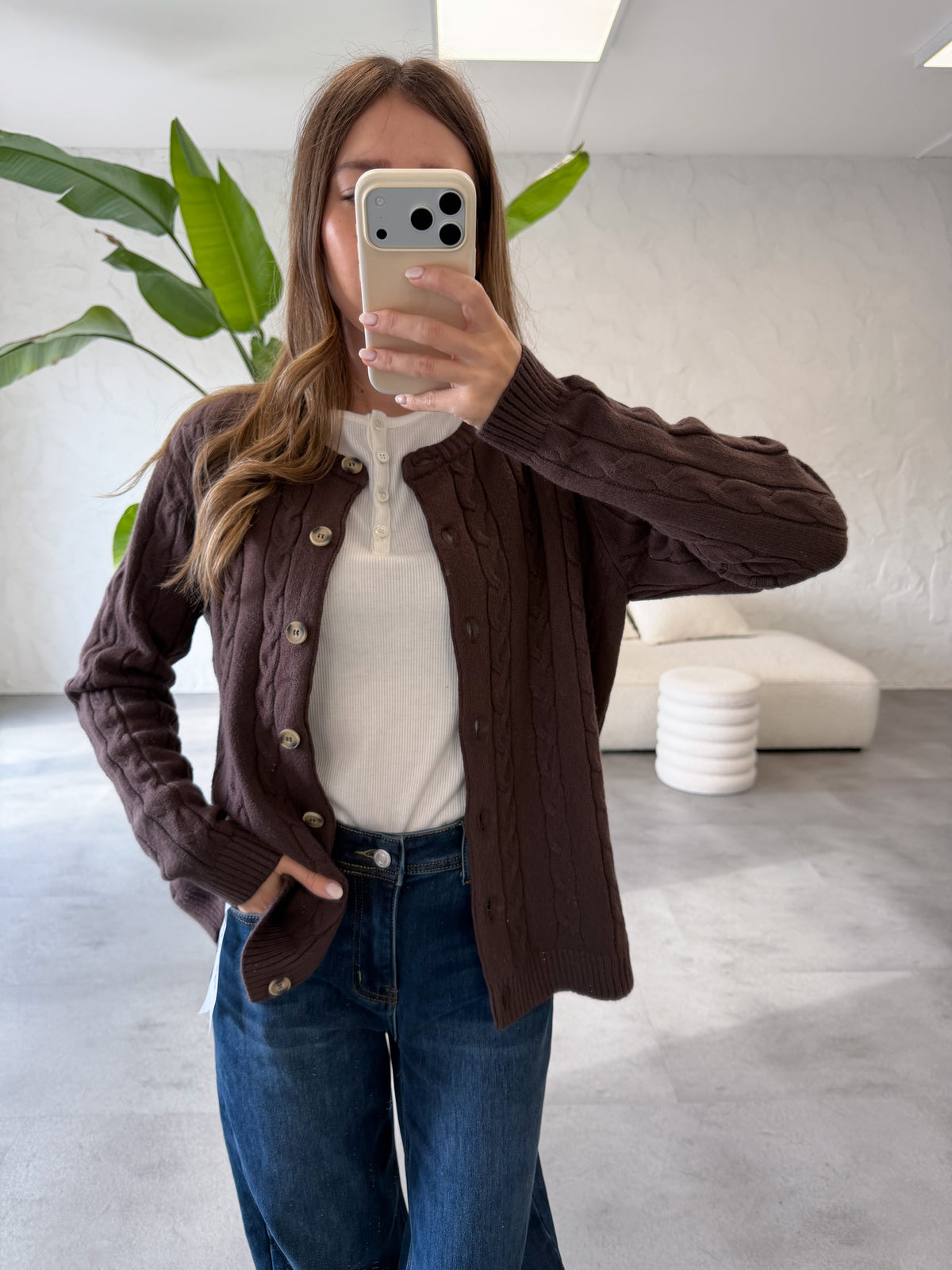 Cardigan trecce