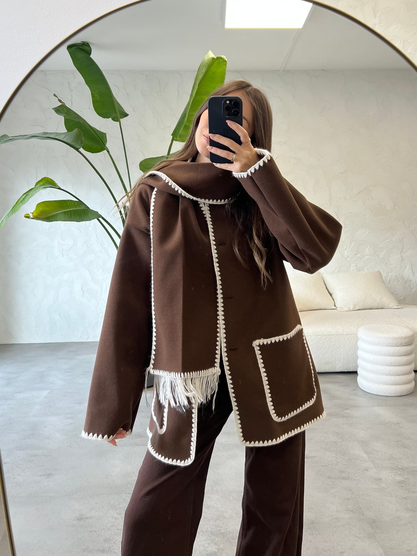 Cappotto con impunture