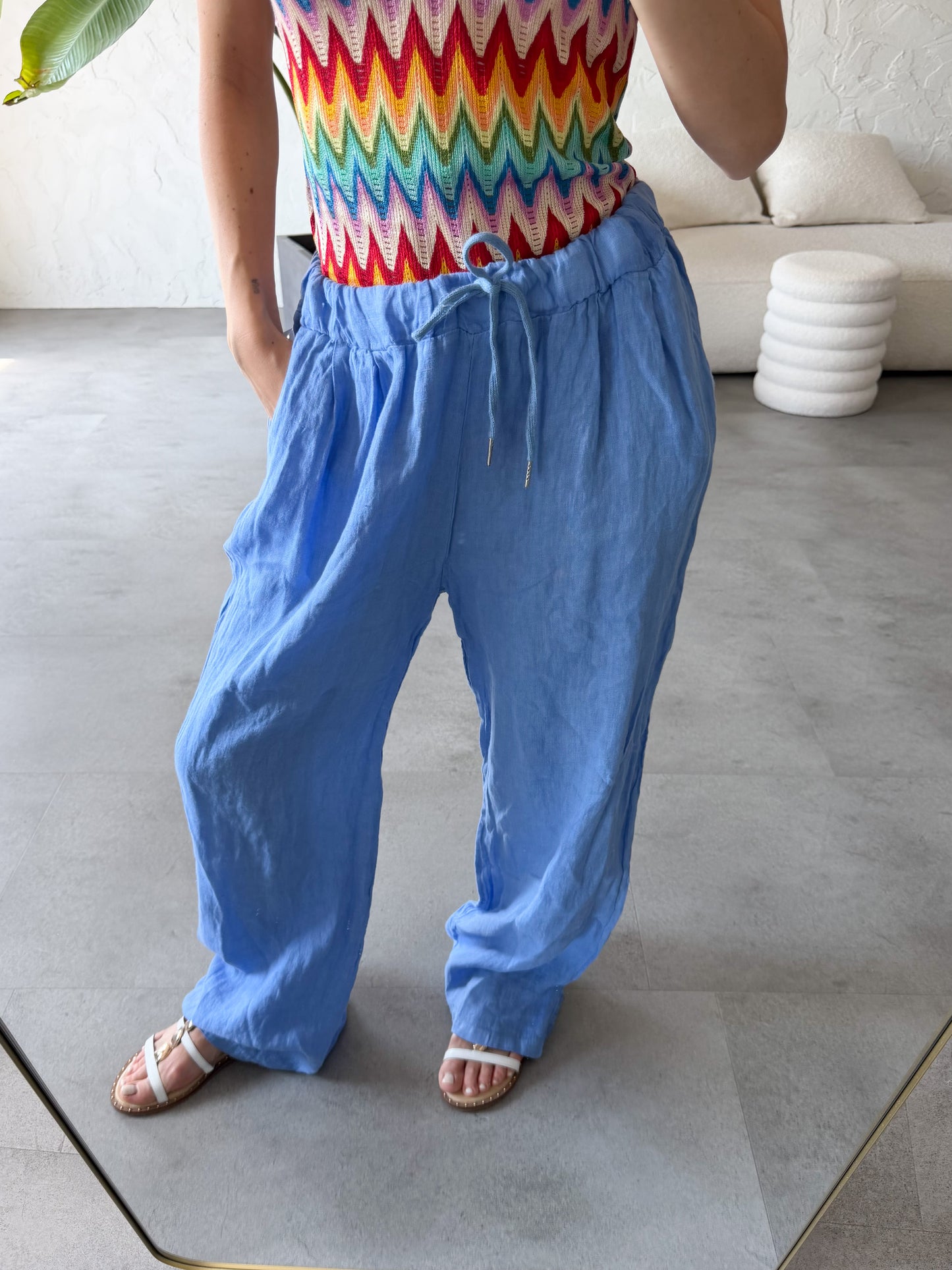 Pantalone palazzo lino