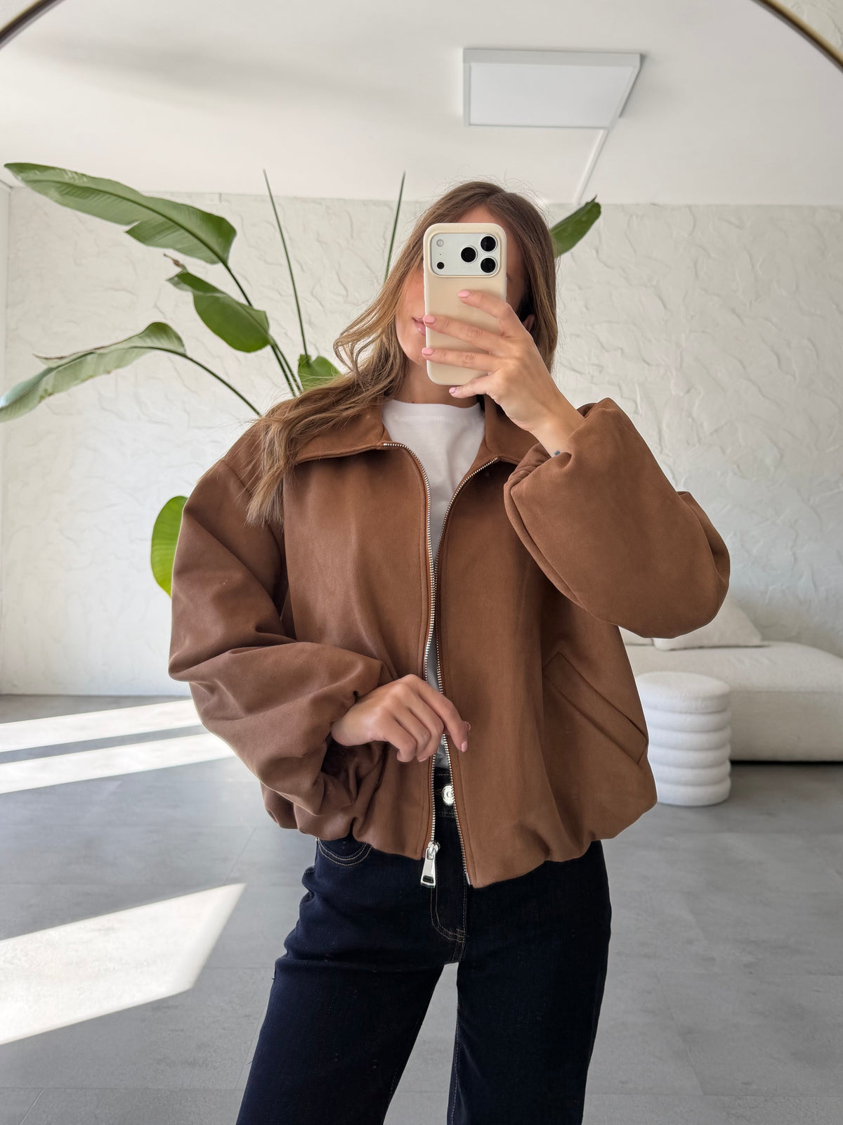 Giacca eco suede