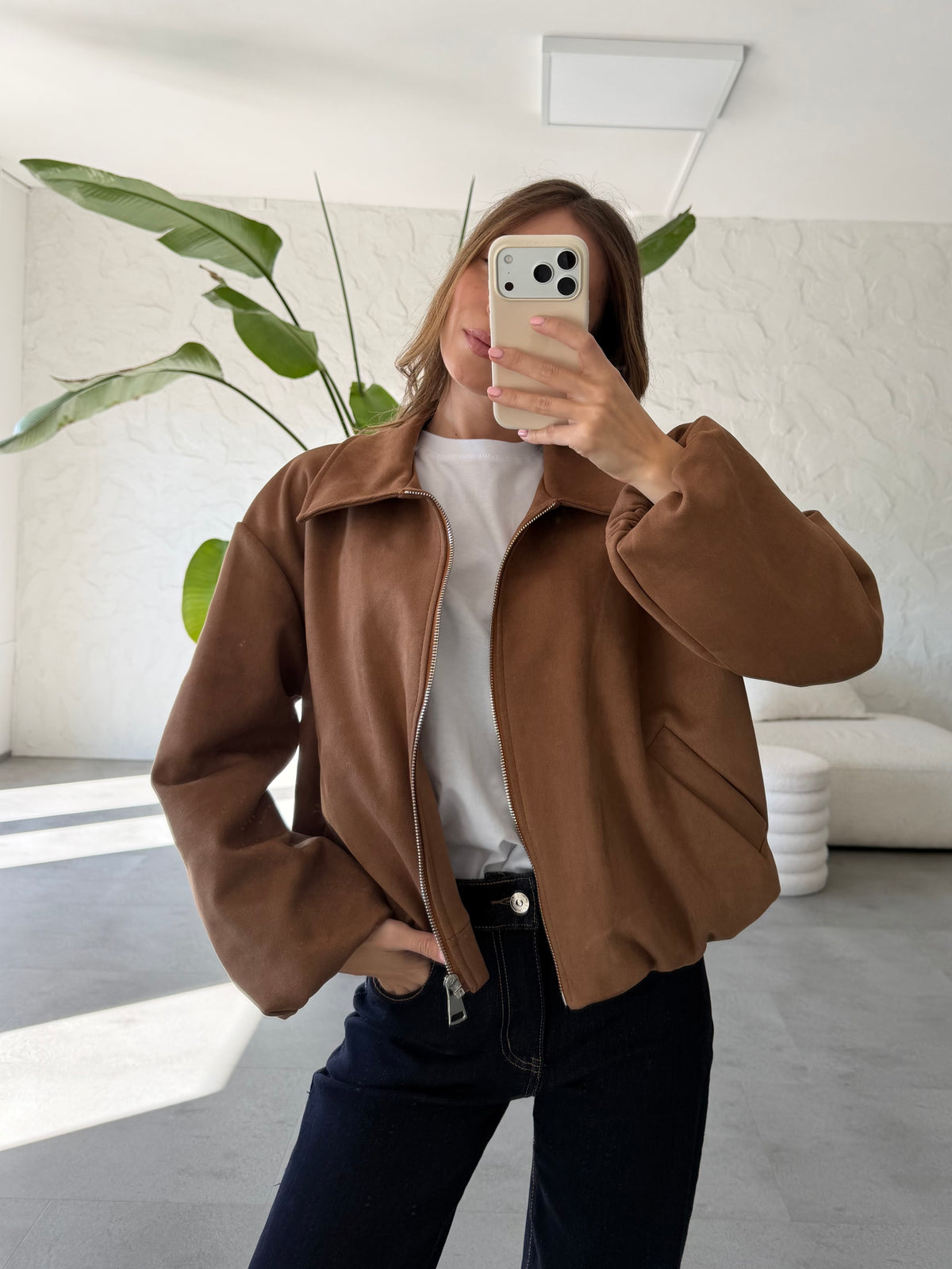 Giacca eco suede